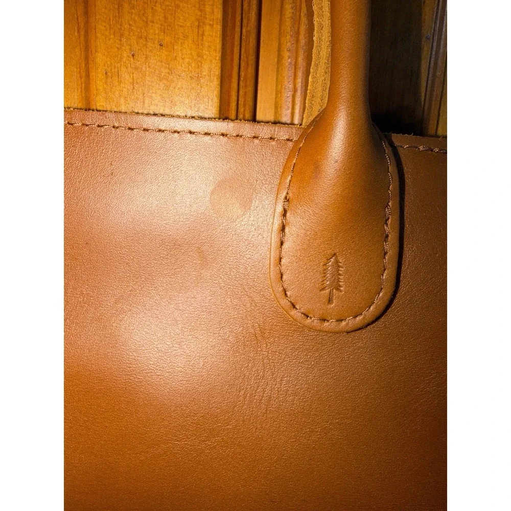 Portland Leather Goods Raindrop Crossbody Bag Purse Honey Small Brown Top Handle - Picture 2 of 16